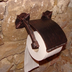 Support papier toilette en fer forg