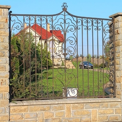 Exkluzvna kovan brna a plot pri rodinnej vile - historick plot