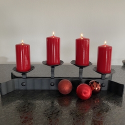 Adesigner Advent candle holder forged in Atelier of Artistic Smithcraft  UKOVMI