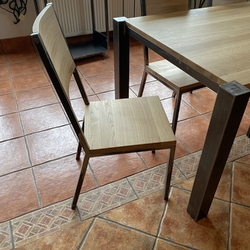 Moderner geschmiedeter Stuhl  hochwertiges Designmbel fr modernen Innenraum