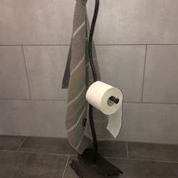 Kunststnder fr Toilette und Badezimmer wie ein Zweig geschmiedet 