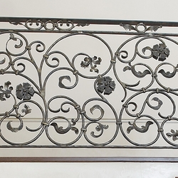 Forged decorative railing for agallery  interior railing