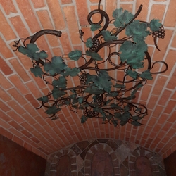 Luxury chandelier Grape - hanging lamp designed for a wine cellar