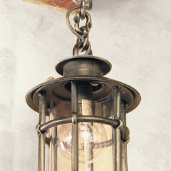 Kované závěsné svítidlo Klasik / T - venkovní lustr do altánku, na terasu - luxusní svítidlo