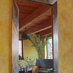 Výnimočné zrkadlo v modernom nerezovom prevedení - luxusný nábytok 