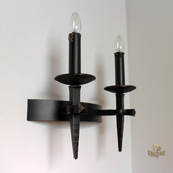 A two-candle side-wall lamp ‘ANTIK‘ - lighting for historical areas - manor houses, castles, chateaus...
