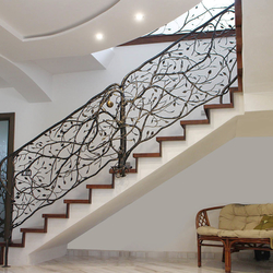 Ručně kované interiérové zábradlí na schodiště