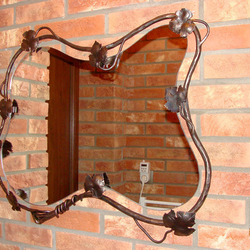 Kovaný rám na zrcadlo - s motivem révy - luxusní zrcadlo