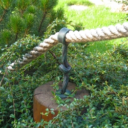 Kovaný držák na lano