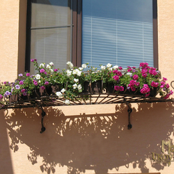 Obloukový držák na květiny - ohrádka na okna - kvalitní ohrádka na okna povrchově upravená proti korozi