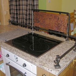 Wrought iron kitchen accessories in the kitchen