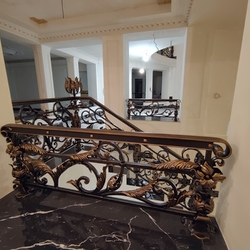 Luxury rustic railing in the Czech Republic – forged railing
