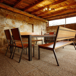 Moderní kované sezení do altánku - kovaný zahradní nábytek