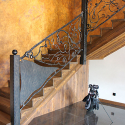 Ручно кованые интерьерные перила для лестницы - Корни