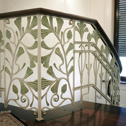 Luxusní interiérové kované zábradlí na schody - galerie