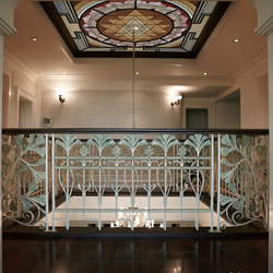 Luxusné interiérové zábradlie - galéria - exkluzívne kované zábradlie v rodinnom dome