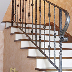 A wrought iron railing - a simple classic